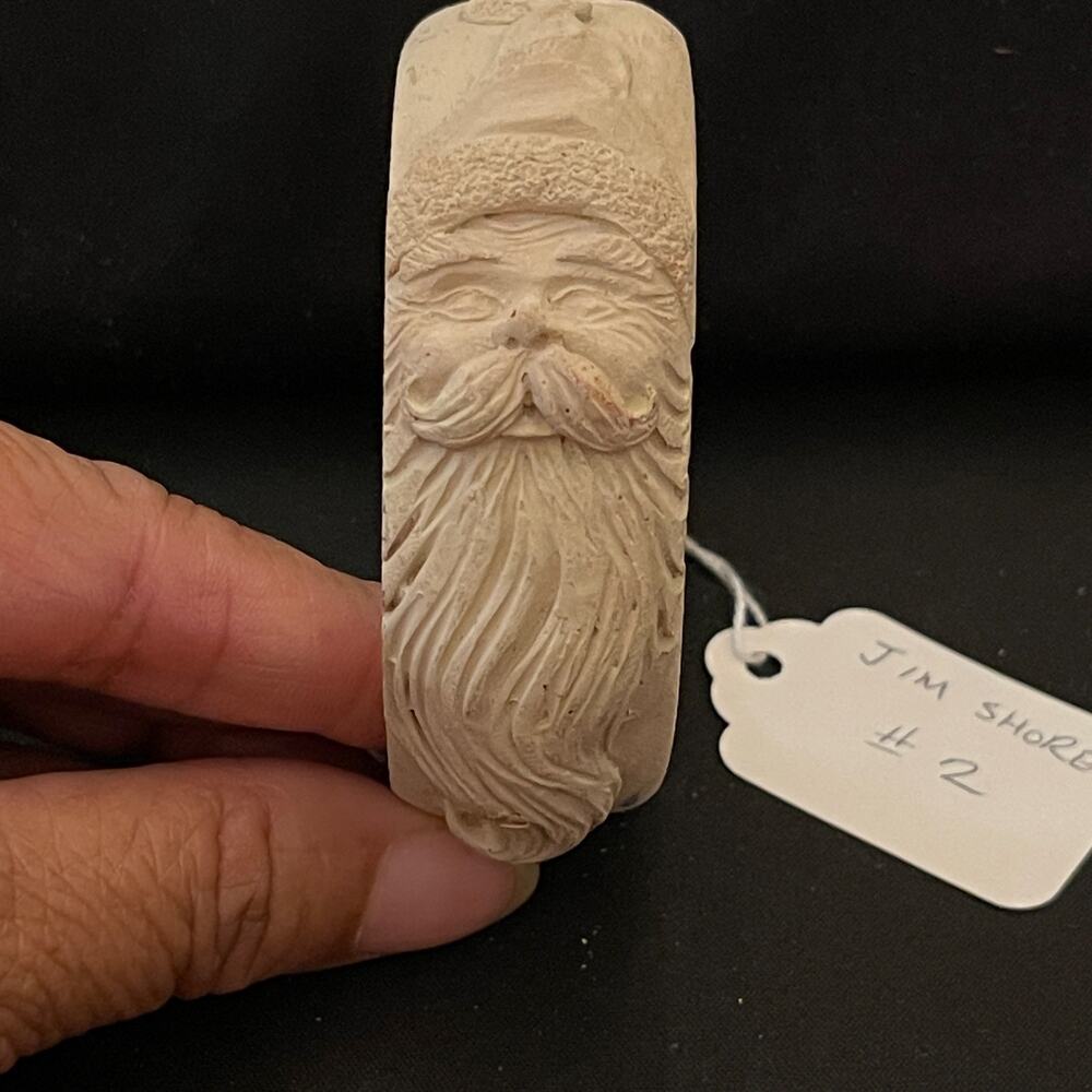 Vintage 1990 Jim Shore Santa Unpainted Resin Bangle Blank JS 90 Copyright #2